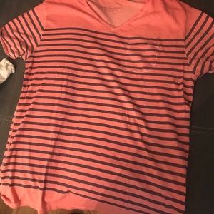 SCOTCH & SODA STRIPED SUMMER TEE TSHIRT ORANGE